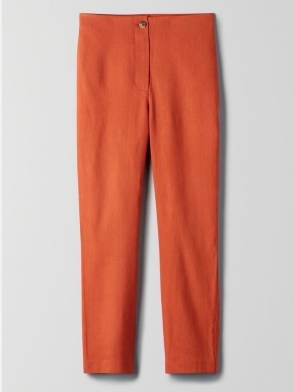 Wilfred Aritzia Cherice terracotta Italian linen blend cigarette pant Size 2